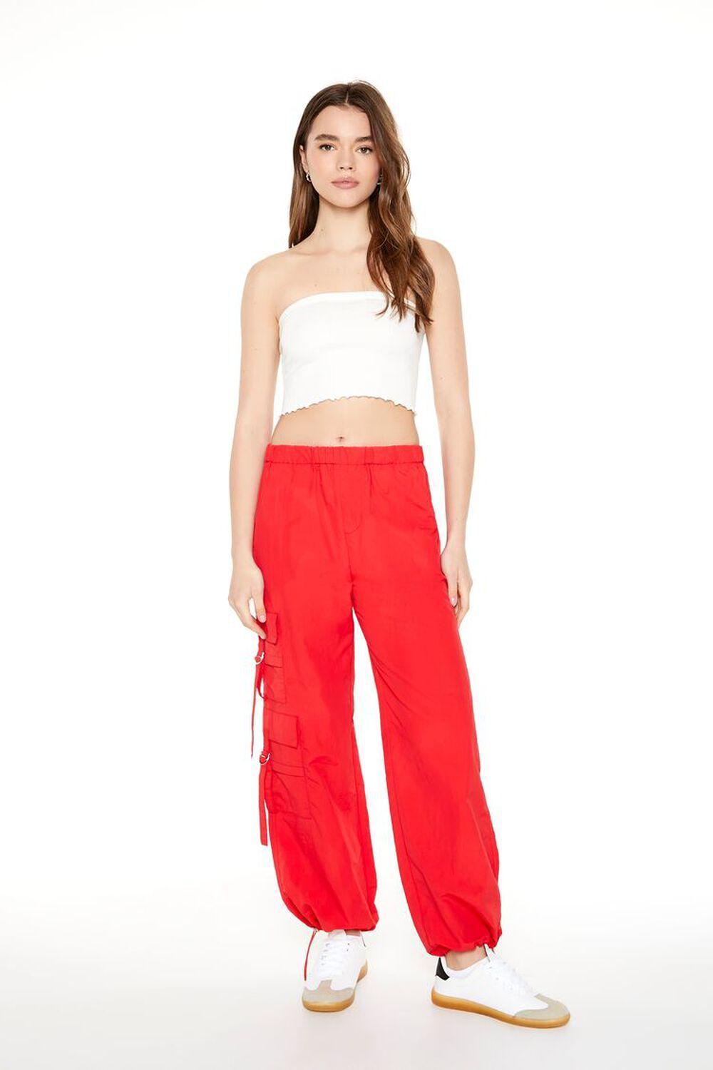 Drawstring Utility Cargo Pants | Forever 21 Product Image