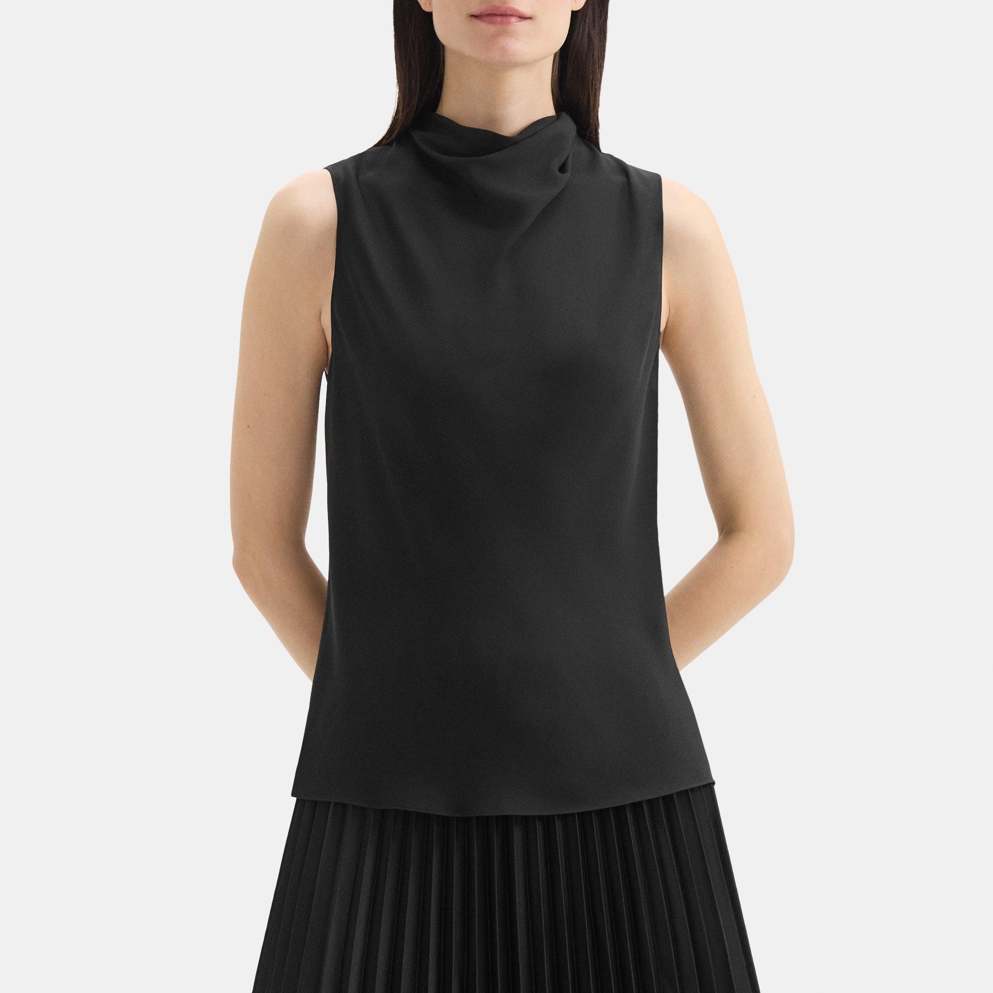 Silk Cowl Neck Shell | Theory Outlet Product Image