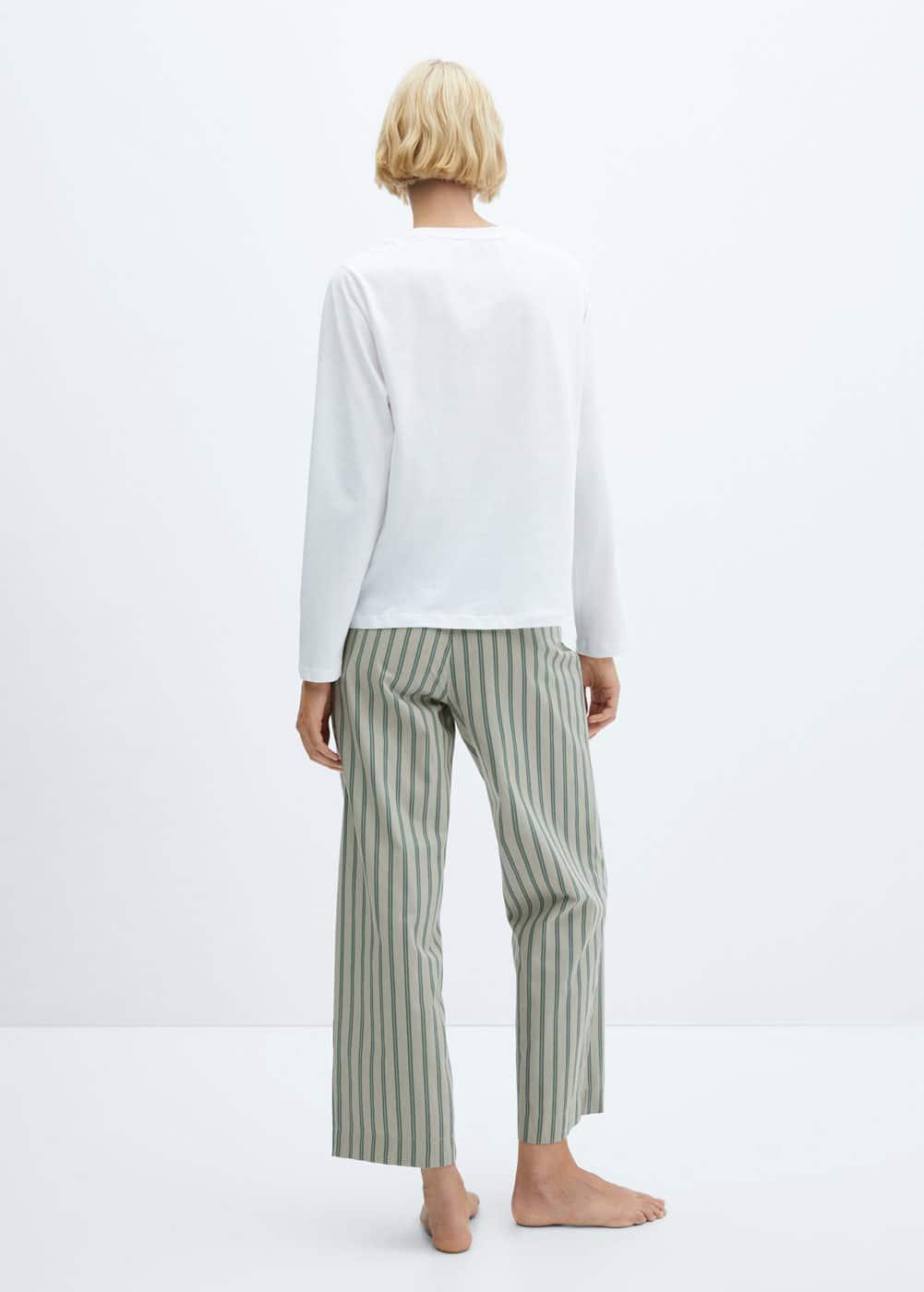 MANGO Stripe Cotton Pajamas Product Image