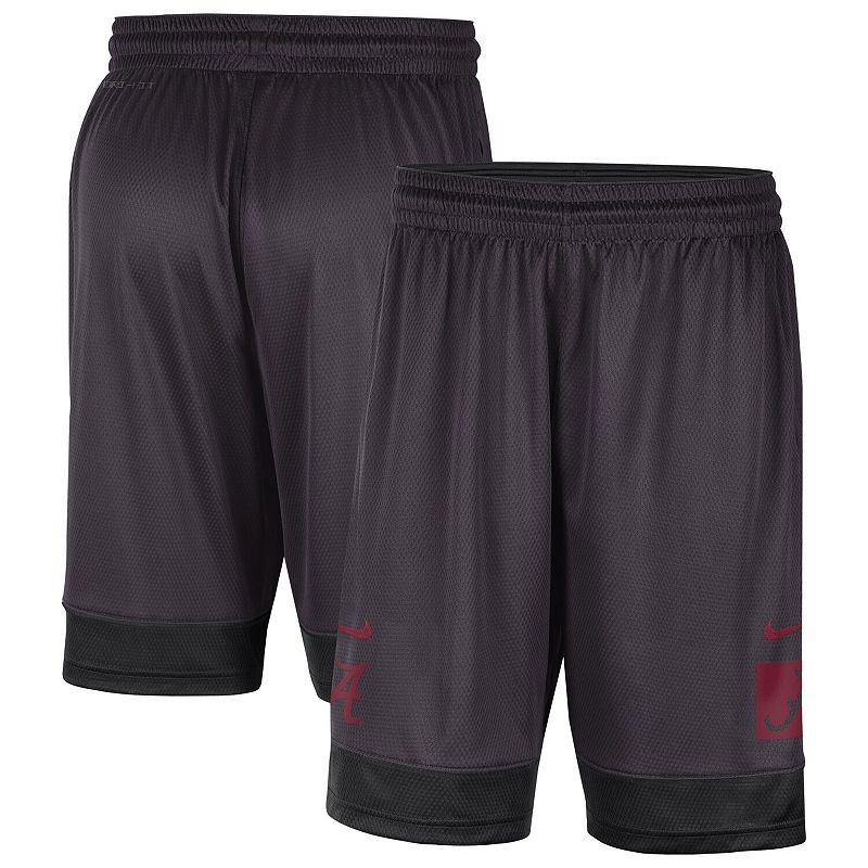 Mens Nike Charcoal Alabama Crimson Tide Performance Fast Break Shorts Grey Product Image