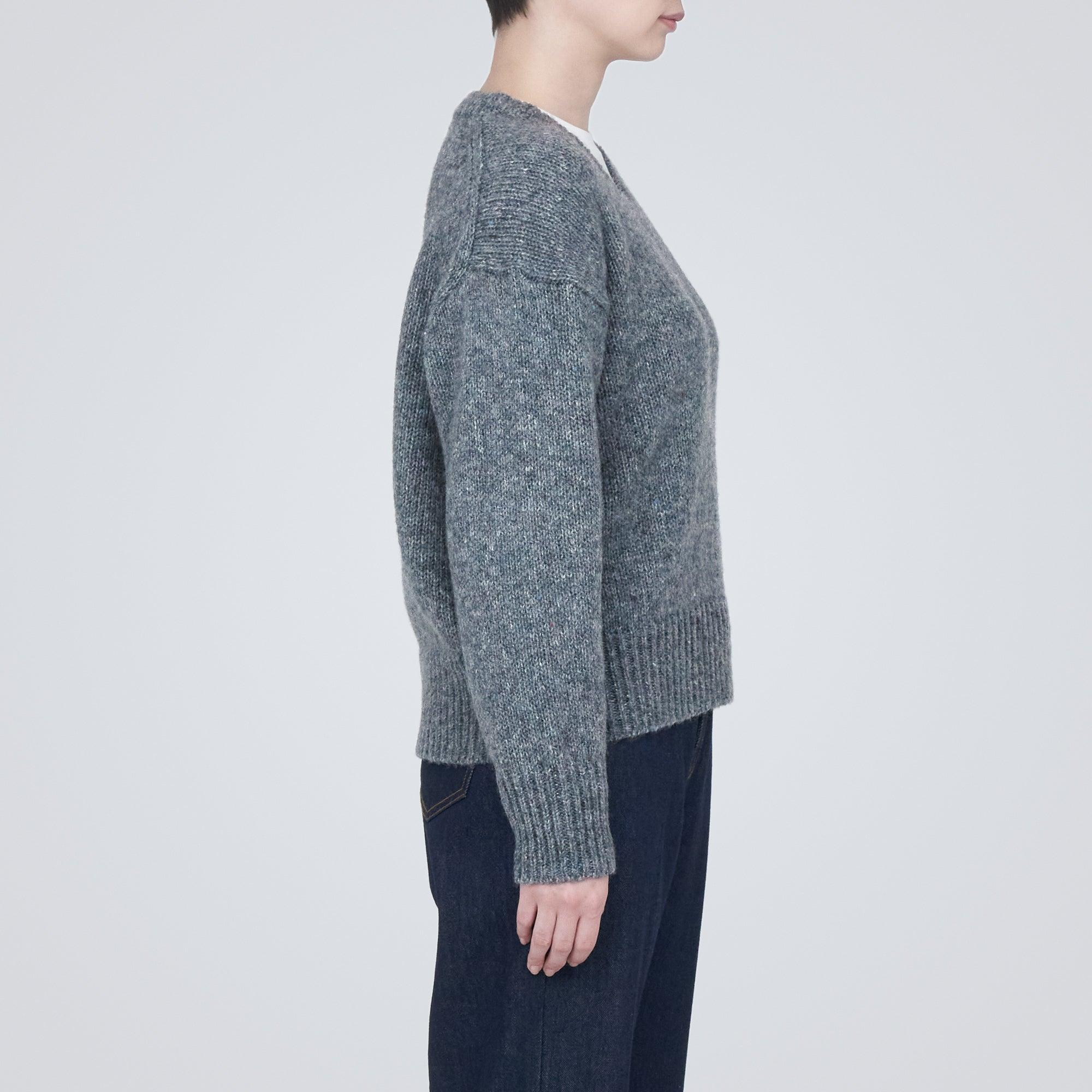 Women's Yak-Wool Mix V Neck Sweater Product Image