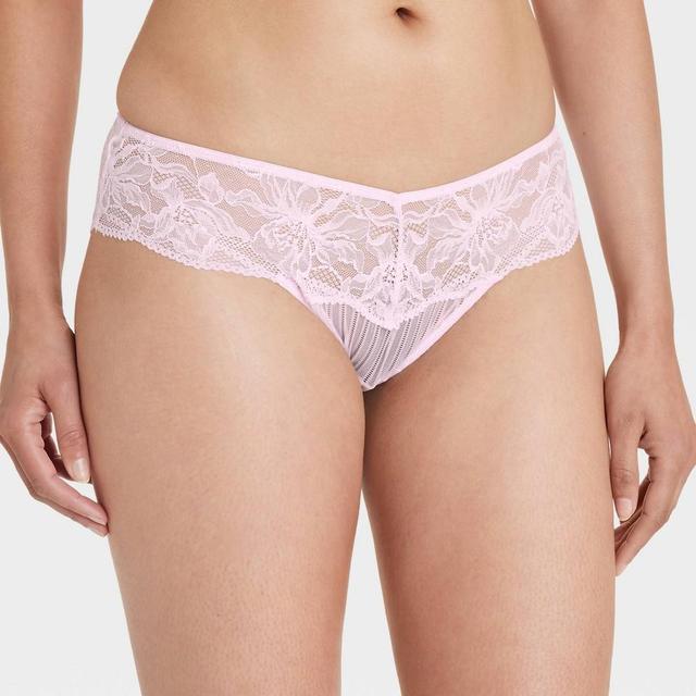 Womens Mesh-Lace Cheeky Lingerie Underwear - Auden Enlightened XS Product Image