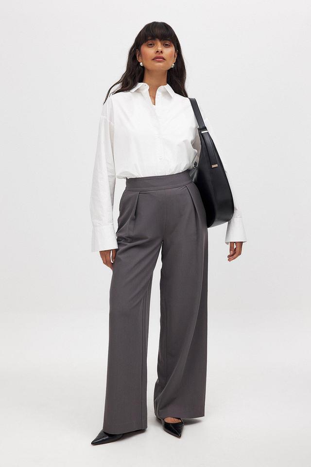 High Waisted Wide Leg Suit Pants Product Image