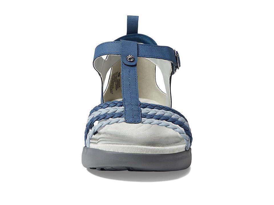 JBU Prague Womens T-Strap Sandals Med Blue Product Image