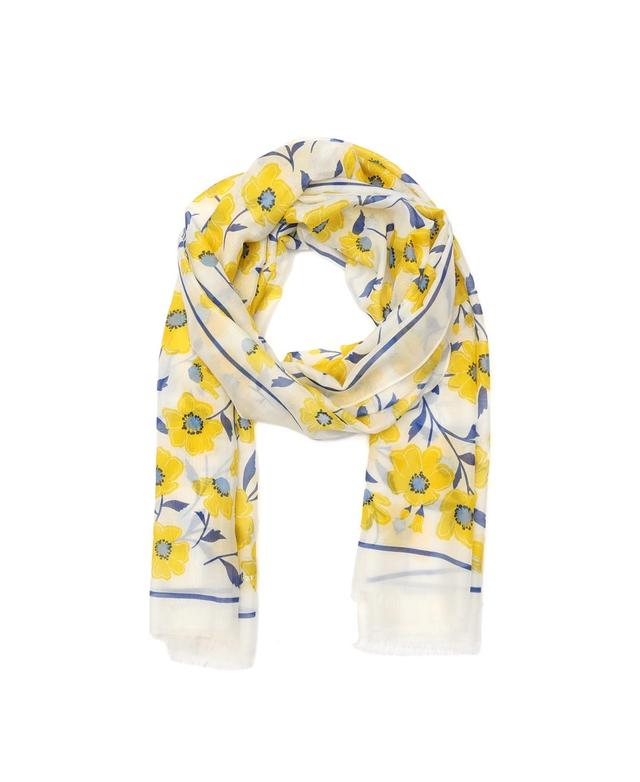 kate spade new york Womens Sunshine Floral Oblong Scarf Product Image