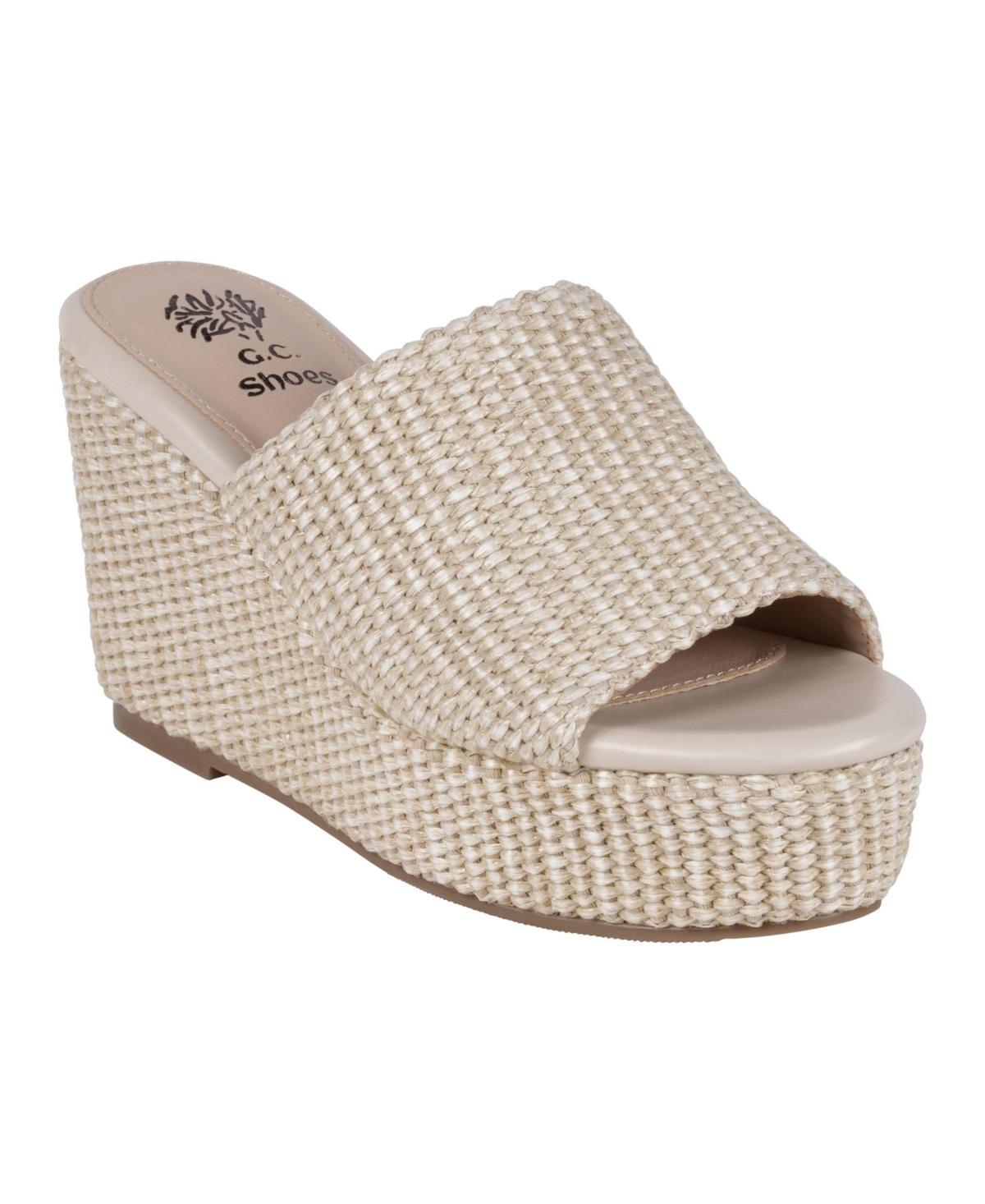 Gc Shoes Womens Vivica Espadrille Slide Wedge Sandals Product Image