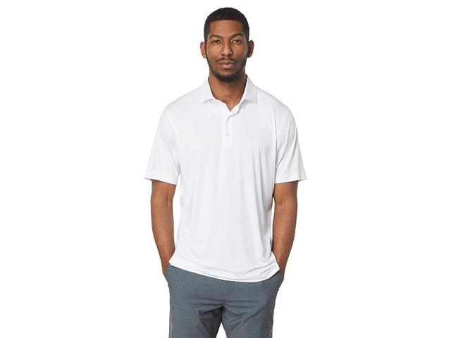 johnnie-O Huron Prep-Formance Polo (White) Men's Clothing Product Image