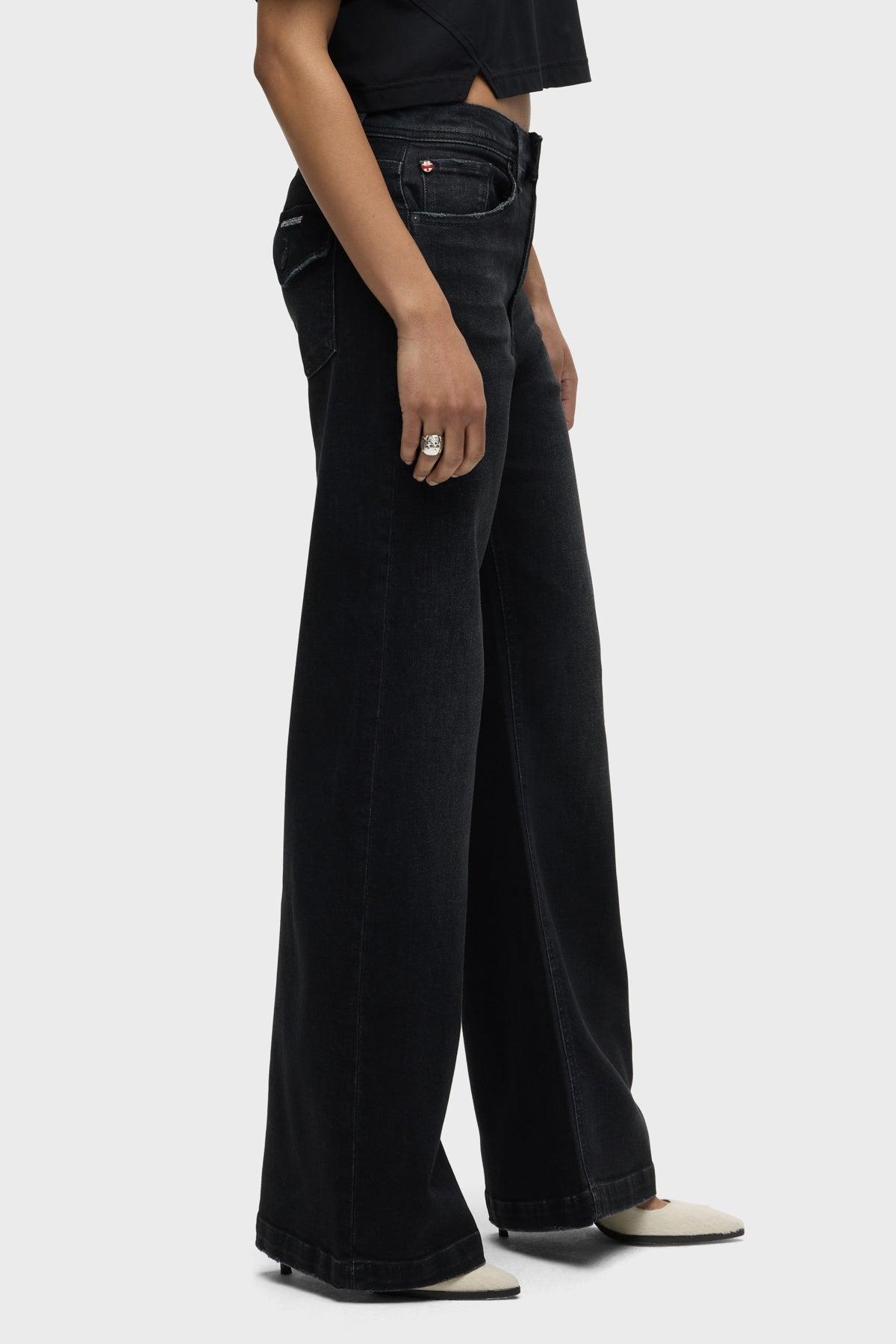 Jodie Loose Fit Wide Leg w/ Flap Jean Female Product Image