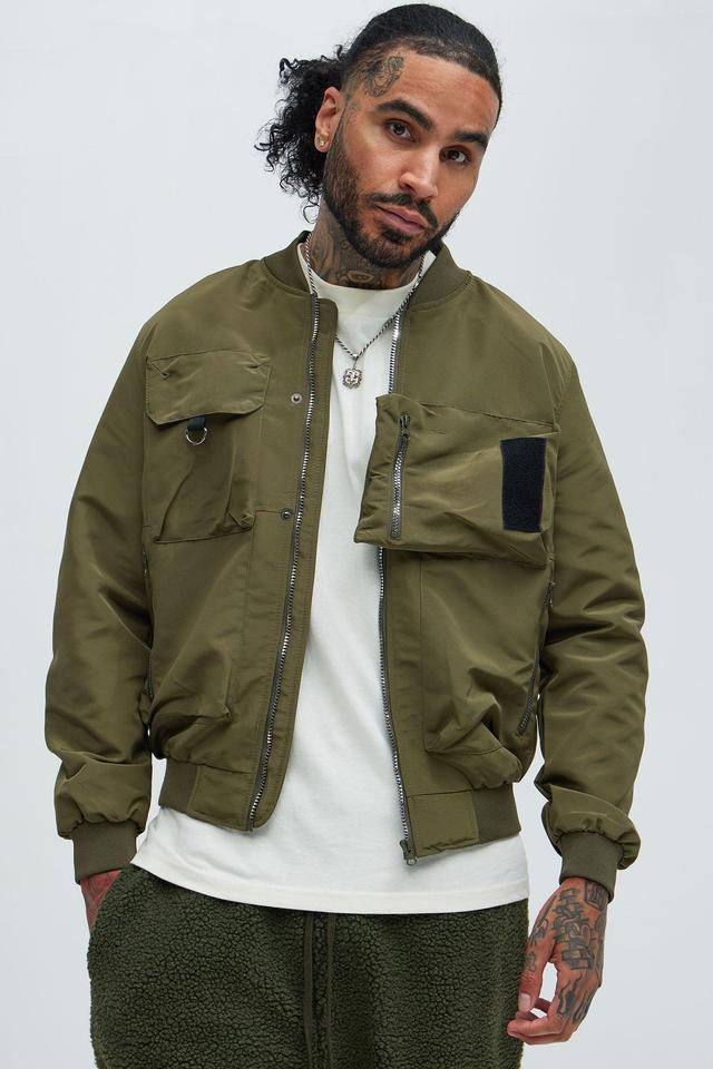 Off To Work Lightweight Bomber - Olive Product Image