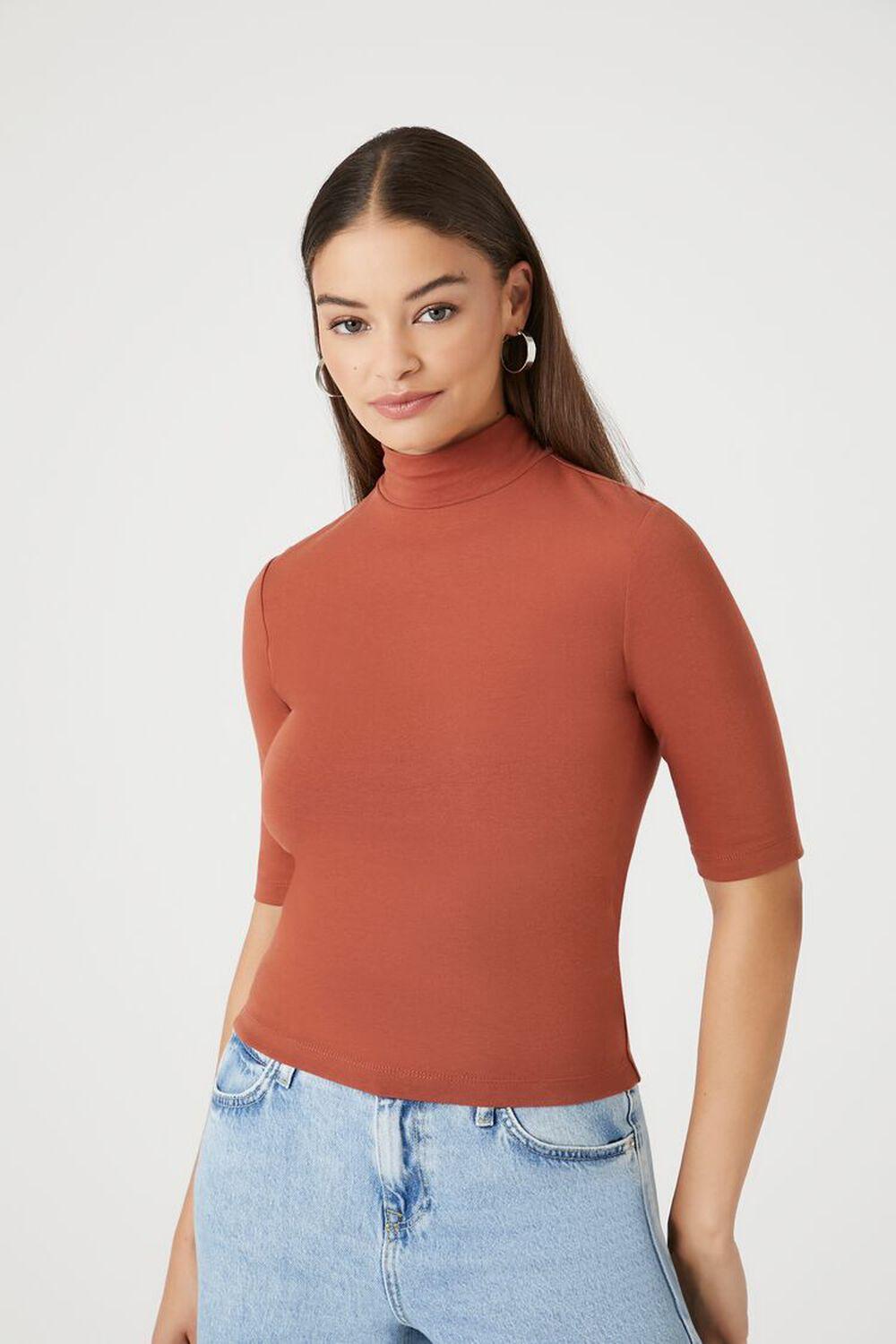 Fitted Turtleneck Top | Forever 21 Product Image