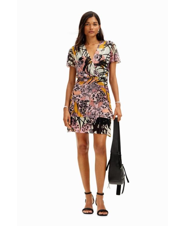 Desigual Womens M. Christian Lacroix orchid mini dress Product Image