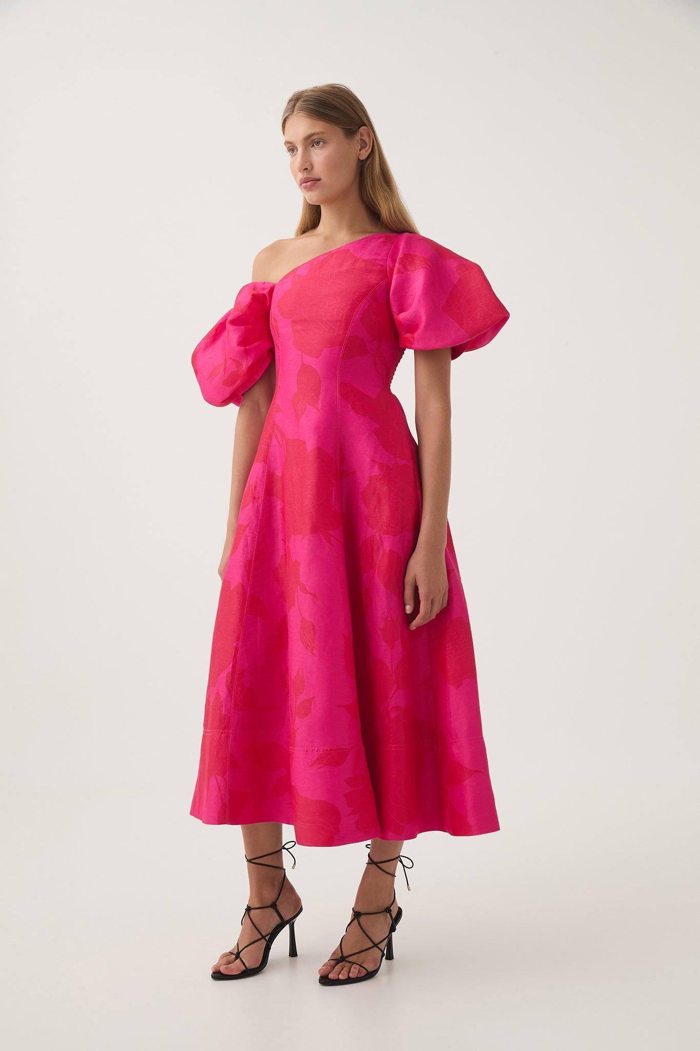 Arista Tulip Sleeve Midi Dress Product Image