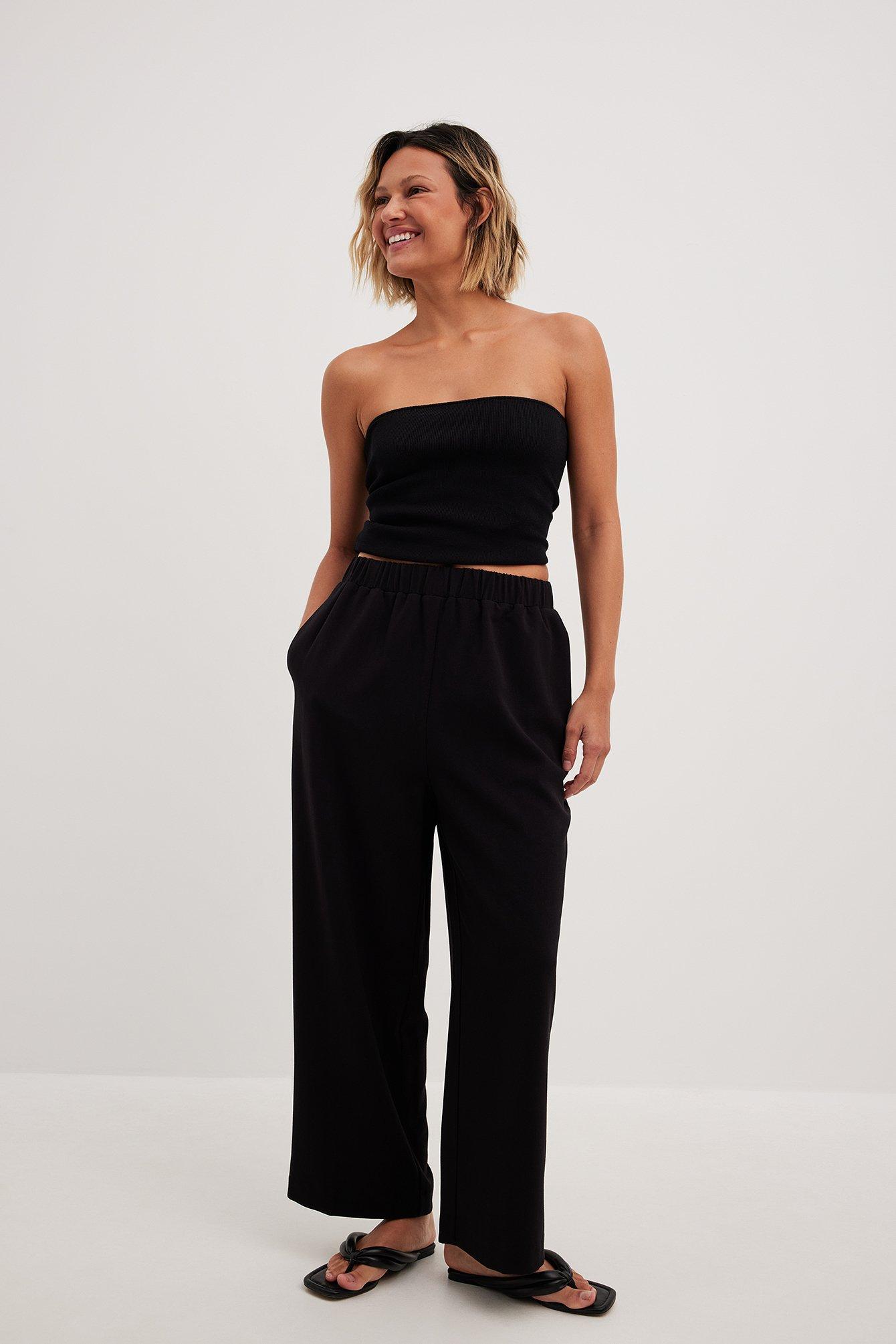 Elastic Waistband Culottes Product Image