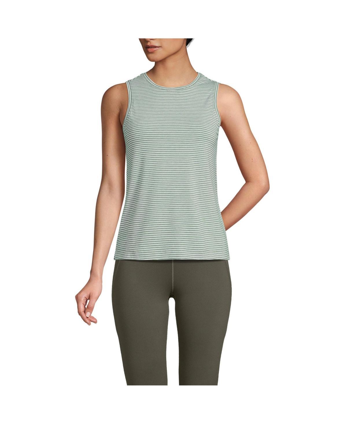 Womens Lands End Performance Crewneck Tank Top Product Image