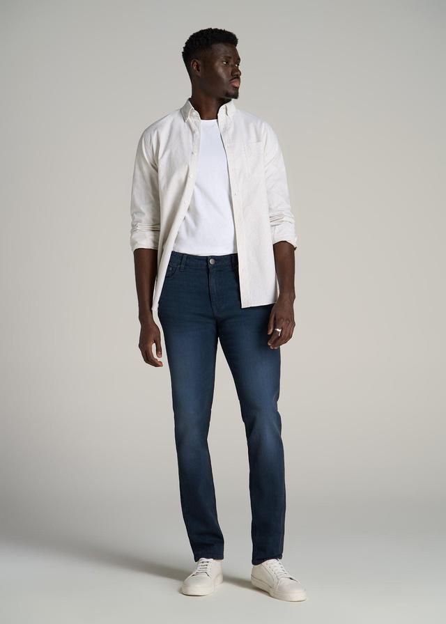 Dylan SLIM-FIT Jeans for Tall Men in Faded Blue Black Product Image