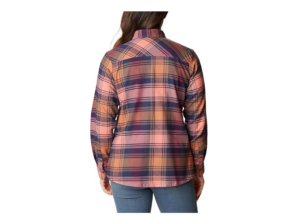 Columbia Calico Basin Plaid Print Long Sleeve Button Front Flannel Shirt Product Image