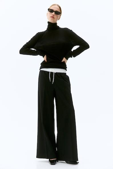 Wide-cut Pull-on Pants Product Image