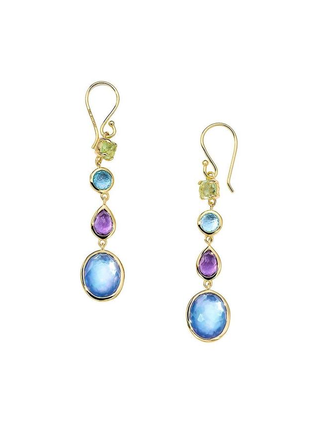 Womens Rock Candy 18K Gold & Multi-Stone Alpine Four-Stone Drop Earrings Product Image