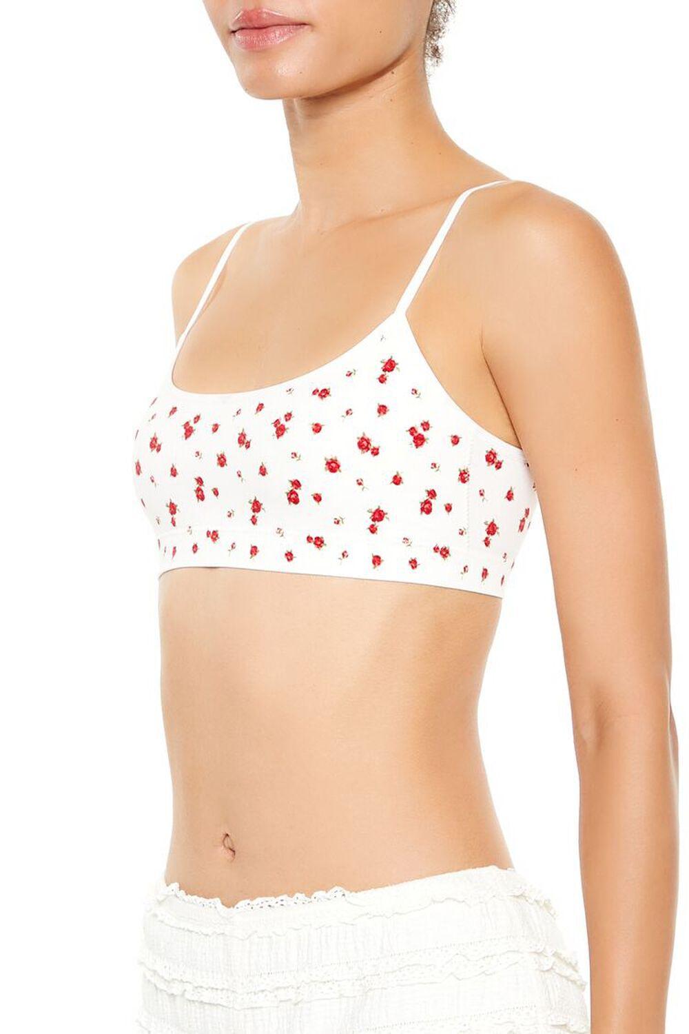 Seamless Rose Print Bralette | Forever 21 Product Image