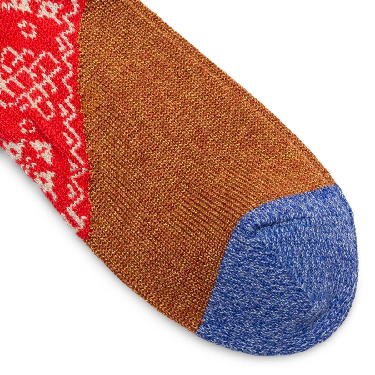 96 YARNS WOOL HEEL BANDANA SOCKS Male Product Image