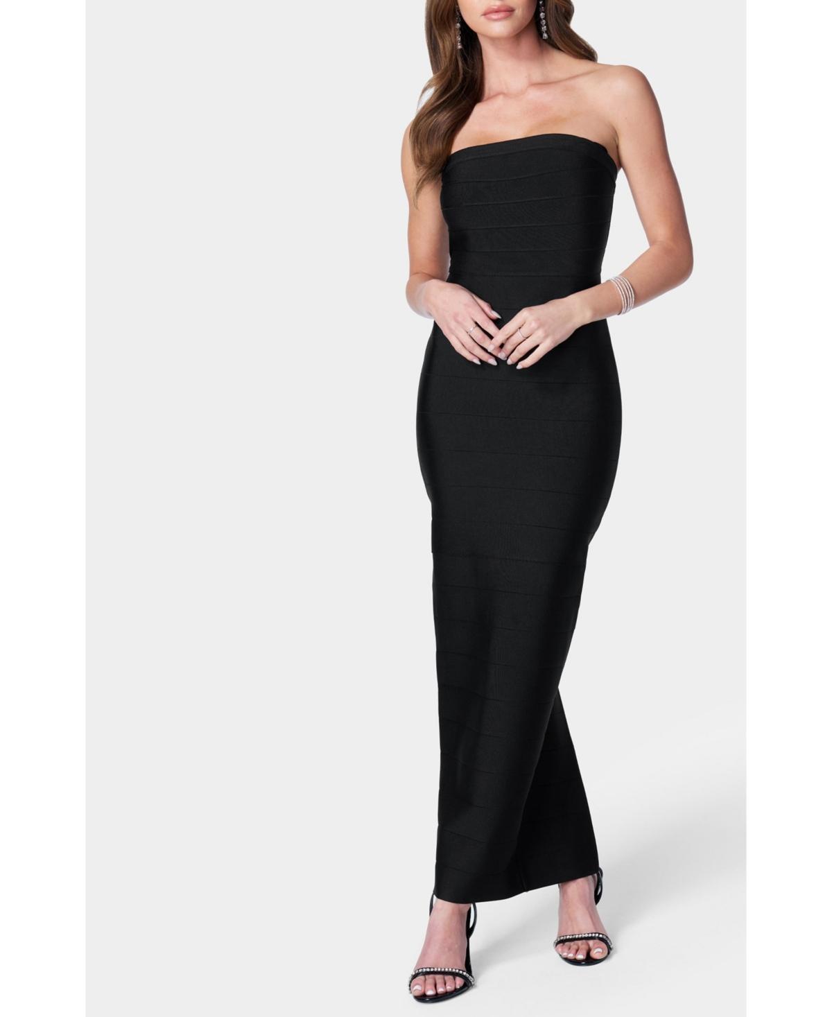 Bebe Womens Long Strapless Bandage Dress Product Image