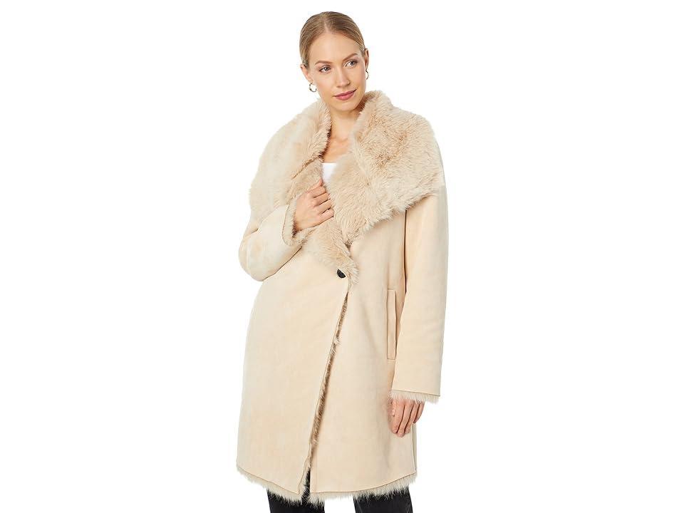 Avec Les Filles Faux Toscana Shearling Coat Women's Coat Product Image