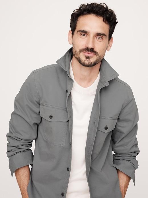 Cotton Twill Shirt Jacket Product Image