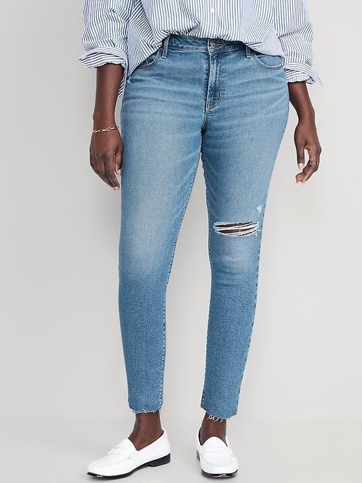 Mid-Rise Rockstar Super-Skinny Jeans Product Image