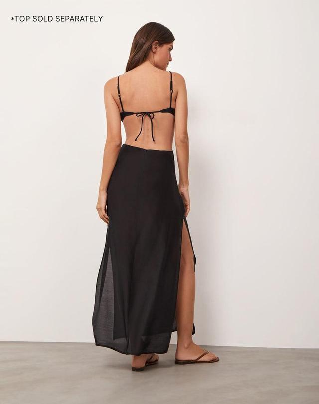 Max Long Skirt - Black Product Image