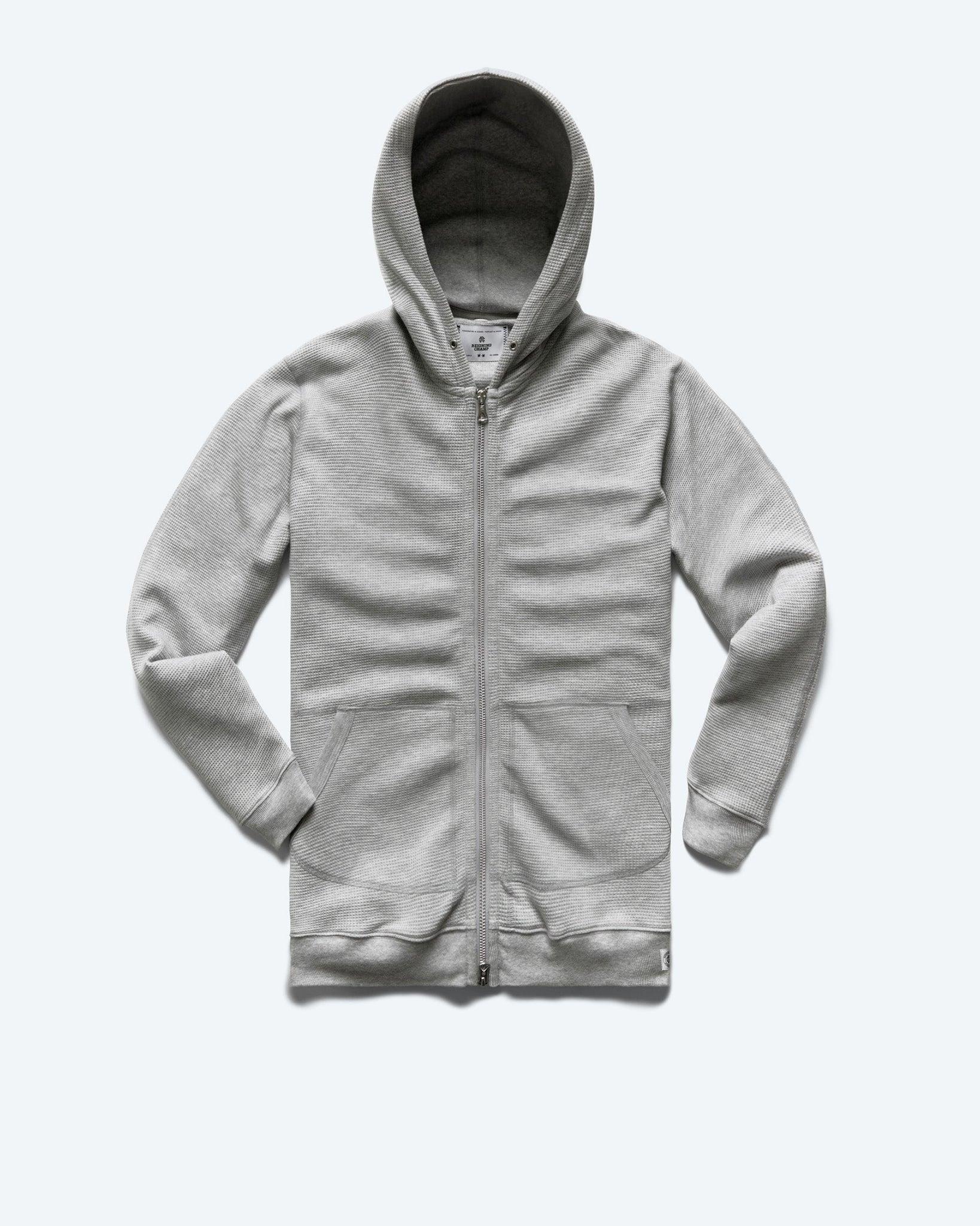 Lightweight Waffle Full Zip Hoodie Male product image