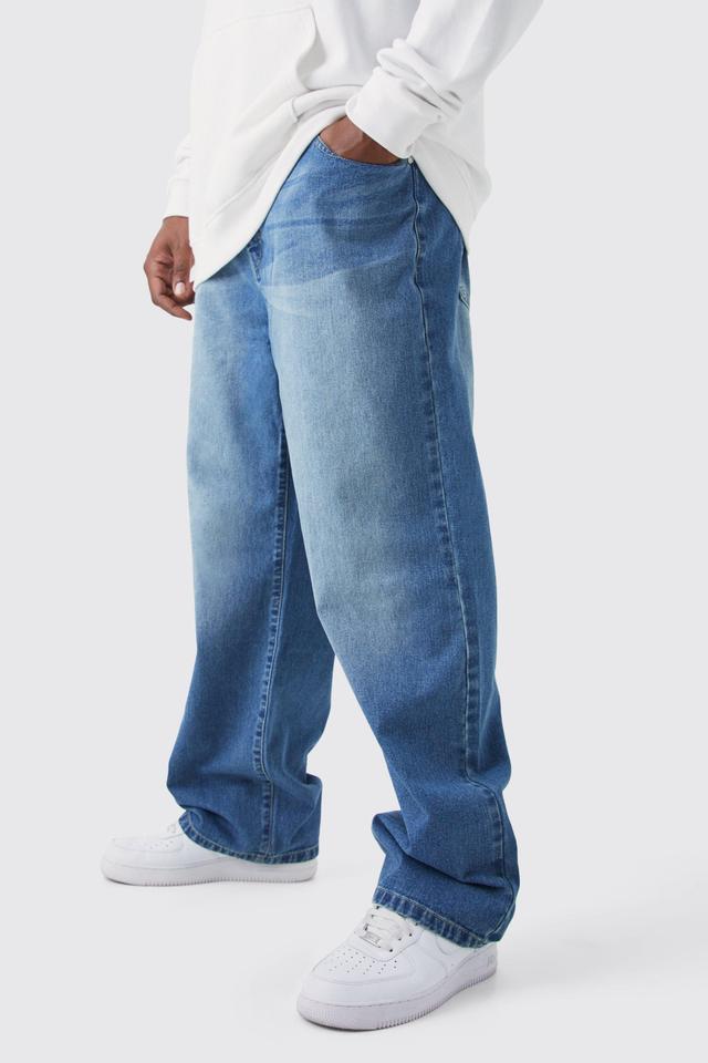 Plus Relaxed Rigid Jean | boohooMAN USA Product Image