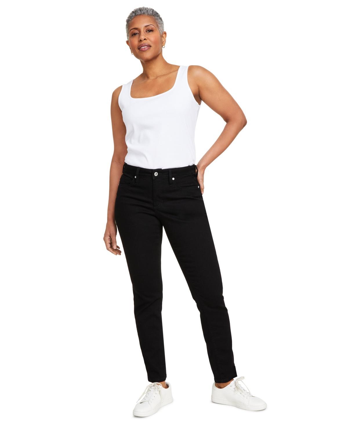 Style & Co Womens Mid-Rise Stretch Slim-Leg Jeans, Created for Macys Product Image