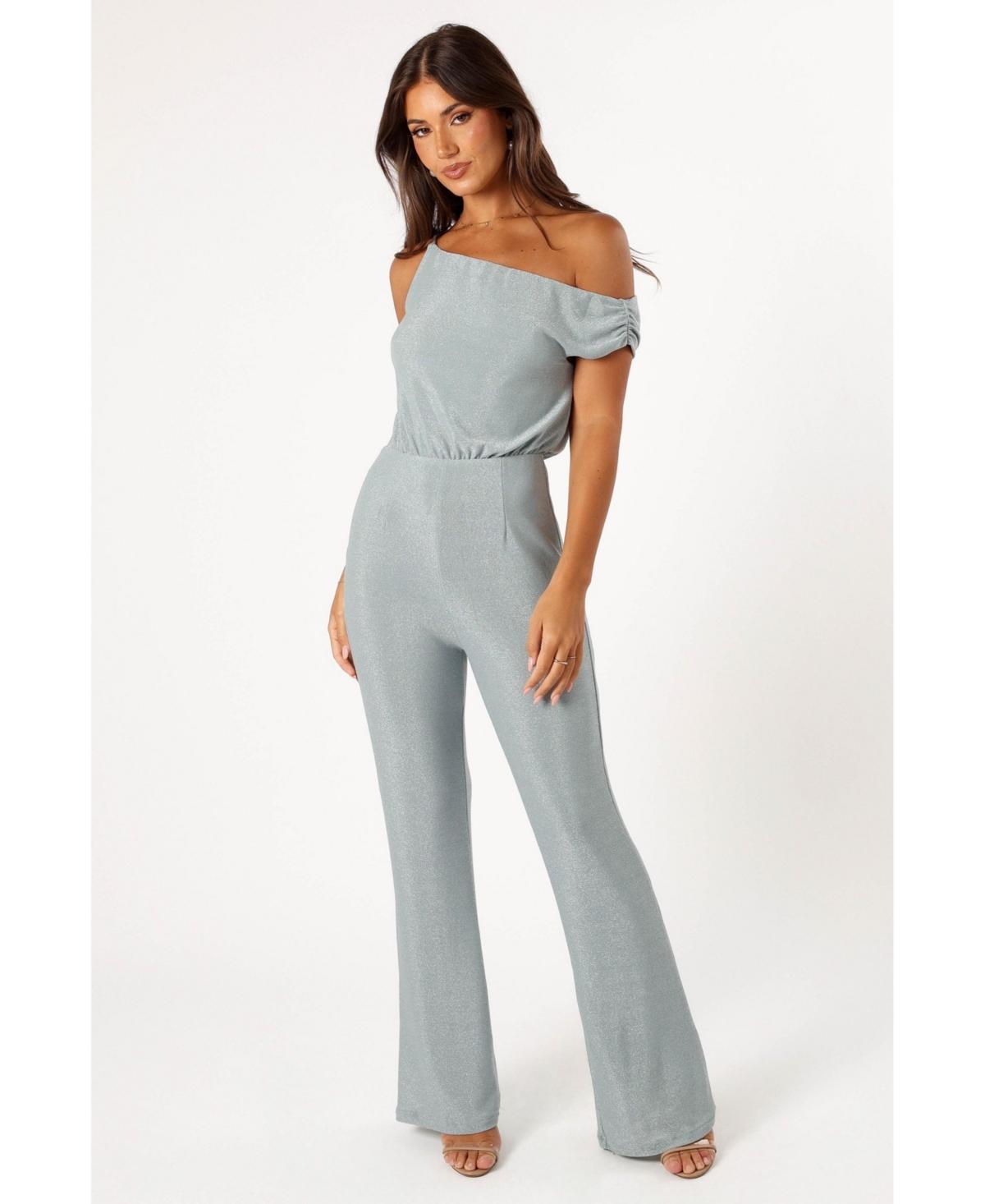 Petal and Pup Womens Heather One Shoulder Jumpsuit Product Image