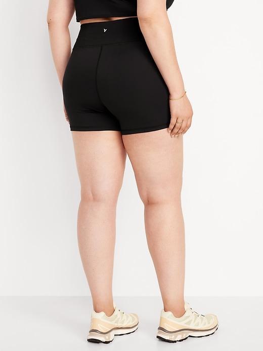 High-Waisted PowerSoft Biker Shorts -- 4-inch inseam Product Image