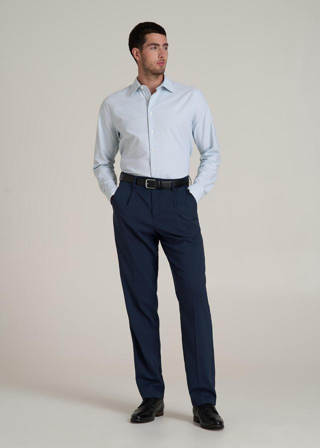 Pinpoint Oxford Shirt for Tall Men in Light Blue Male Product Image