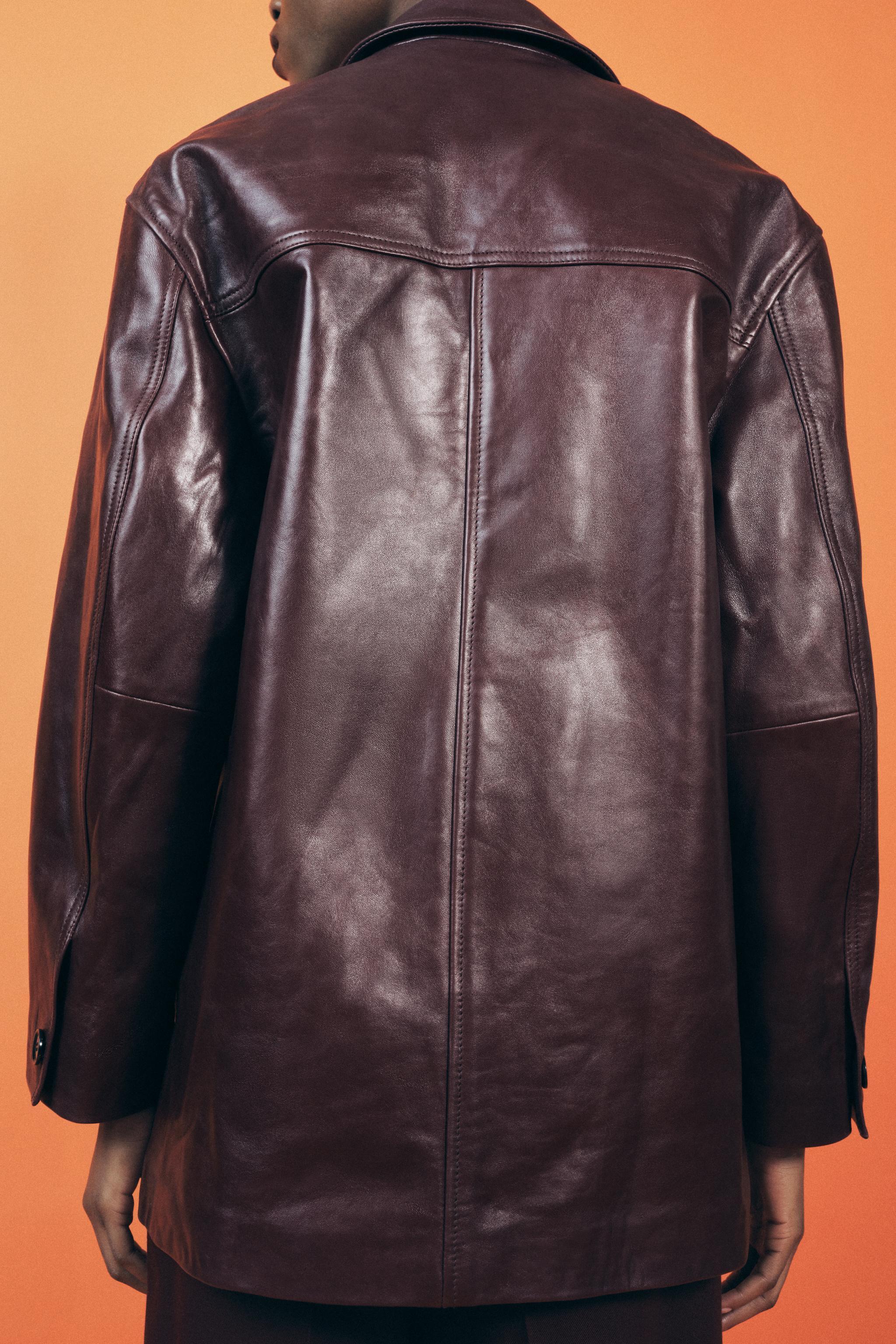 LEATHER JACKET ZW COLLECTION Product Image