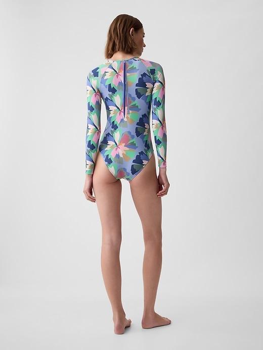 Rash Guard One-Piece Swimsuit Product Image