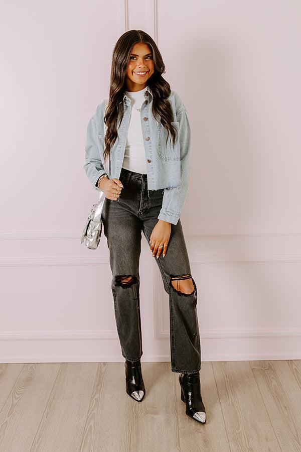 KanCan Jackson High Waist Distressed Jean in Vintage Black product image