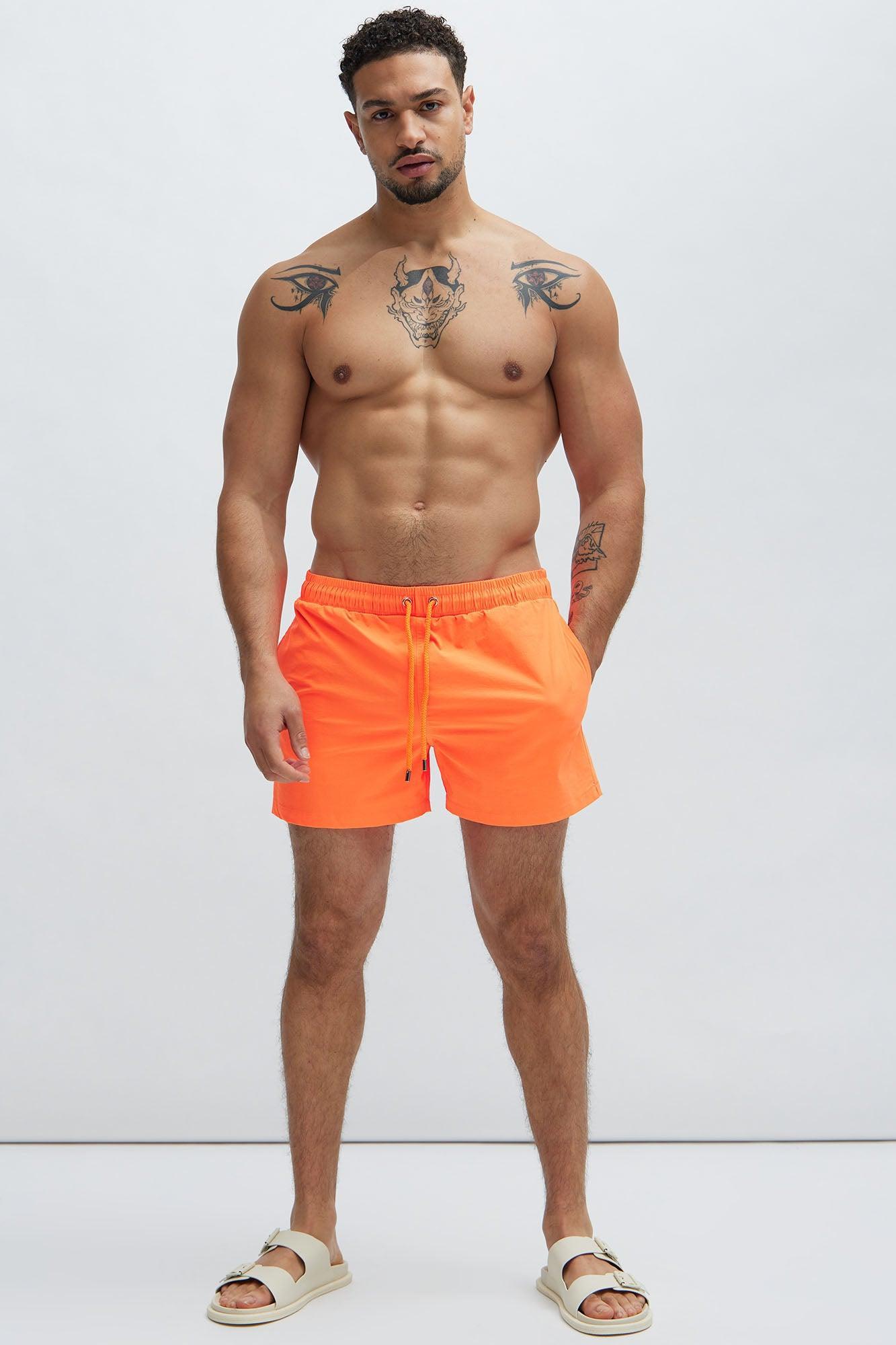 Montez Stretch Swim Trunk Short - Orange Product Image