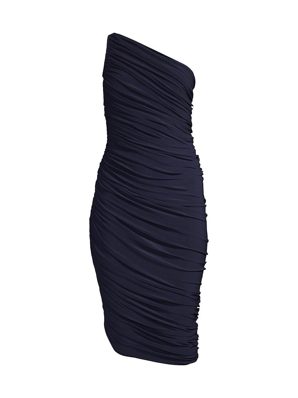 Womens Diana Ruched One-Shoulder Midi-Dress Product Image