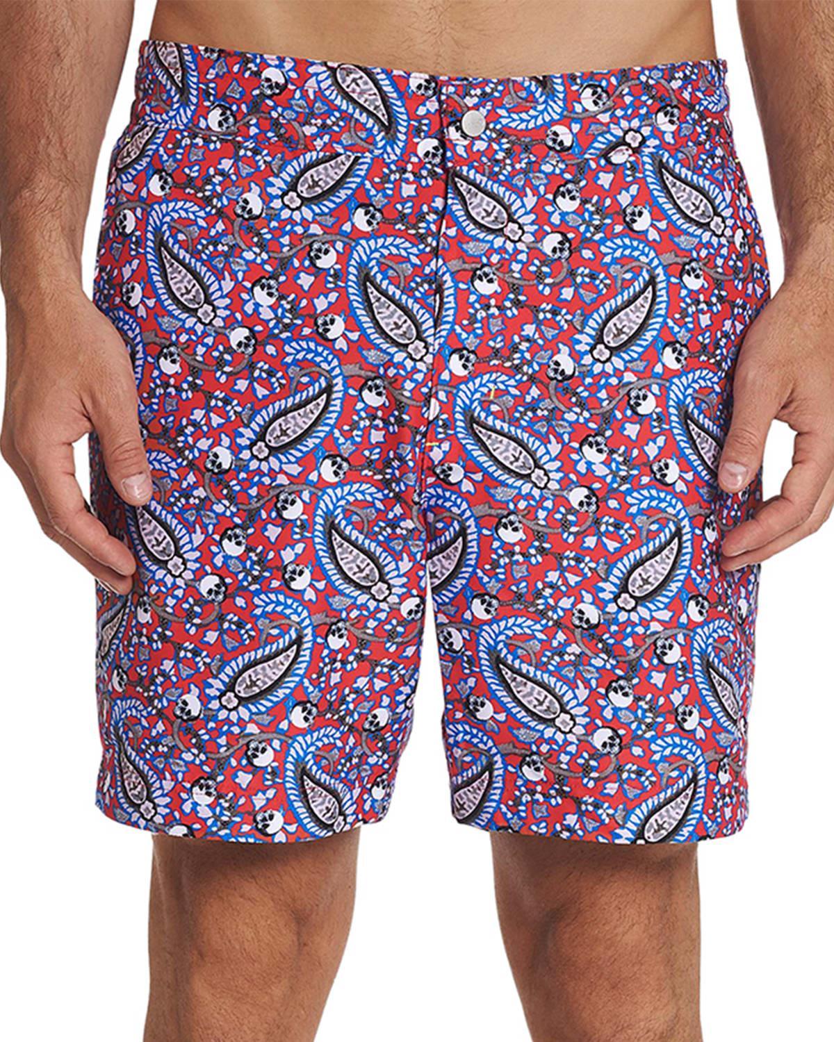 Mens Continental Paisley-Print Swim Trunks Product Image