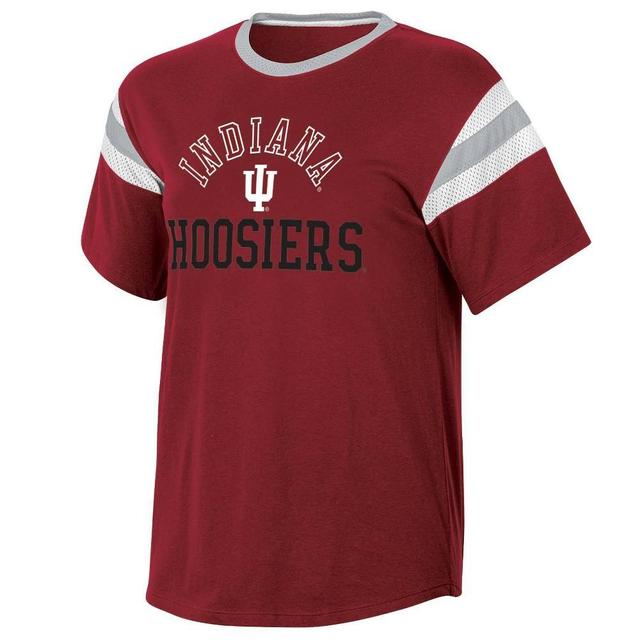 NCAA Indiana Hoosiers Womens Short Sleeve Stripe T-Shirt - S Product Image