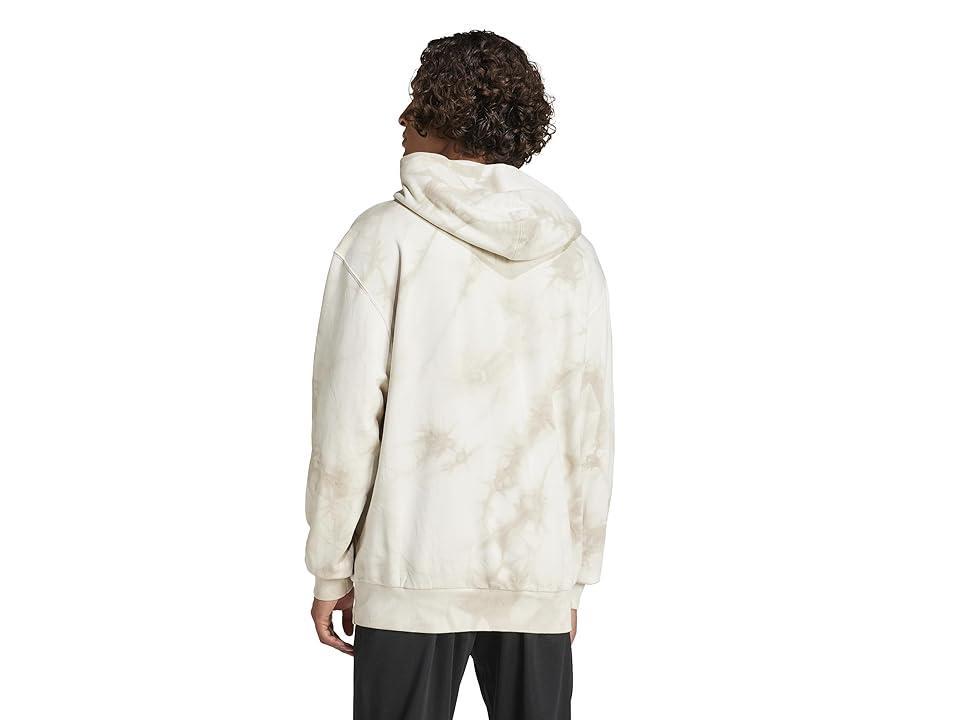 adidas All SZN Fleece Wash Hoodie (Alumina) Men's Clothing Product Image