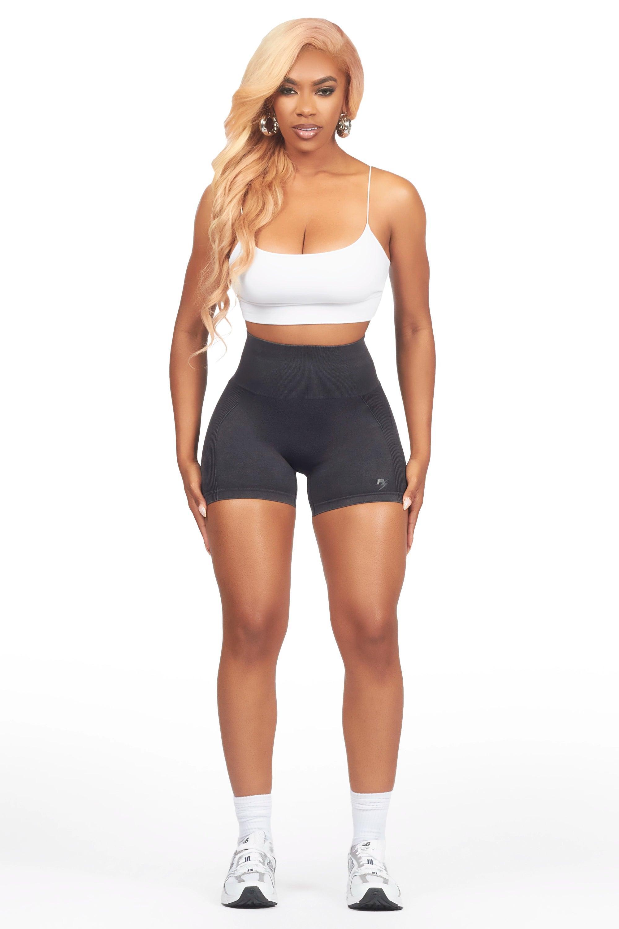 Amayra Tan/Black Short Set Female Product Image