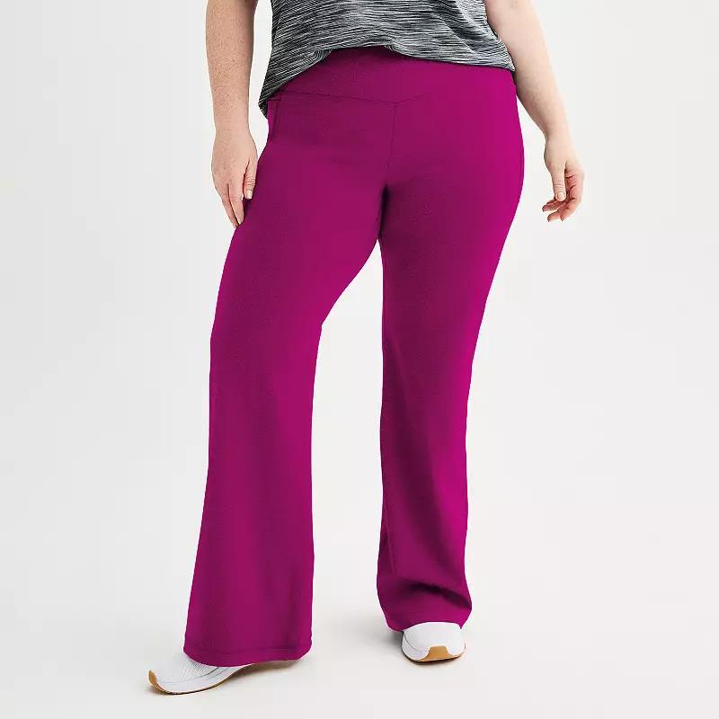 Plus Size Tek Gear Ultrastretch Flare Leg Pants, Womens Product Image