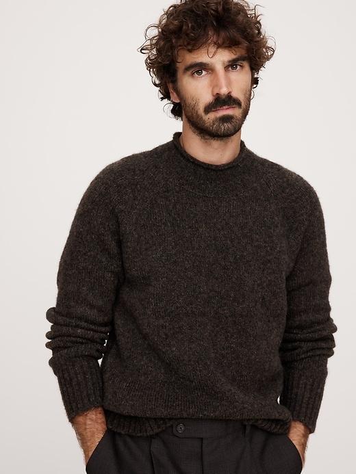 Alpaca-Wool Blend Crew-Neck Sweater Product Image