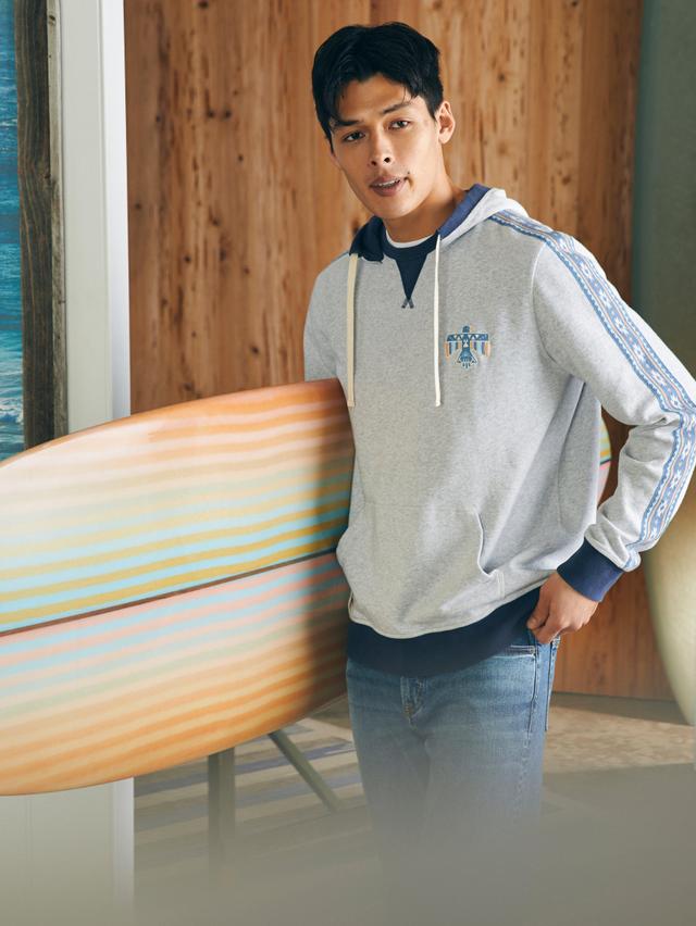 Steven Paul Judd Good Medicine Surf Hoodie - Light Grey Heather Male Product Image