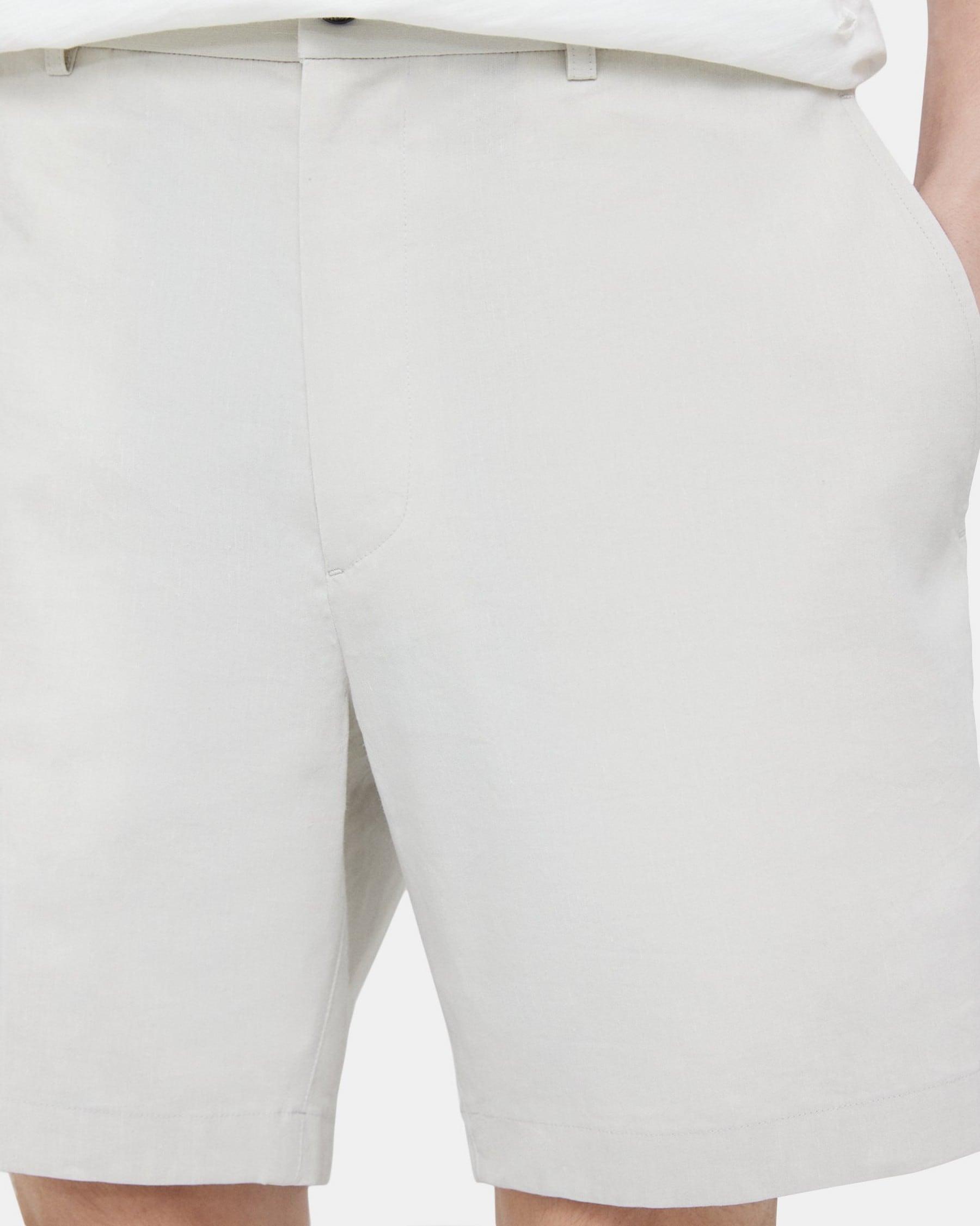 Tapered Drawstring Short in Stretch Linen Product Image