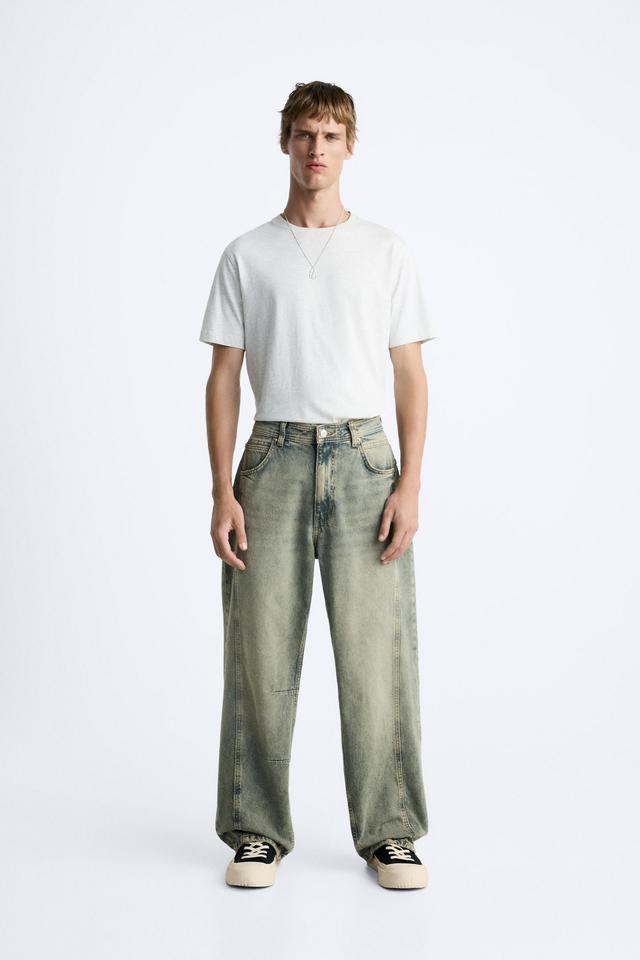 RELAXED FIT SEAM JEANS Product Image