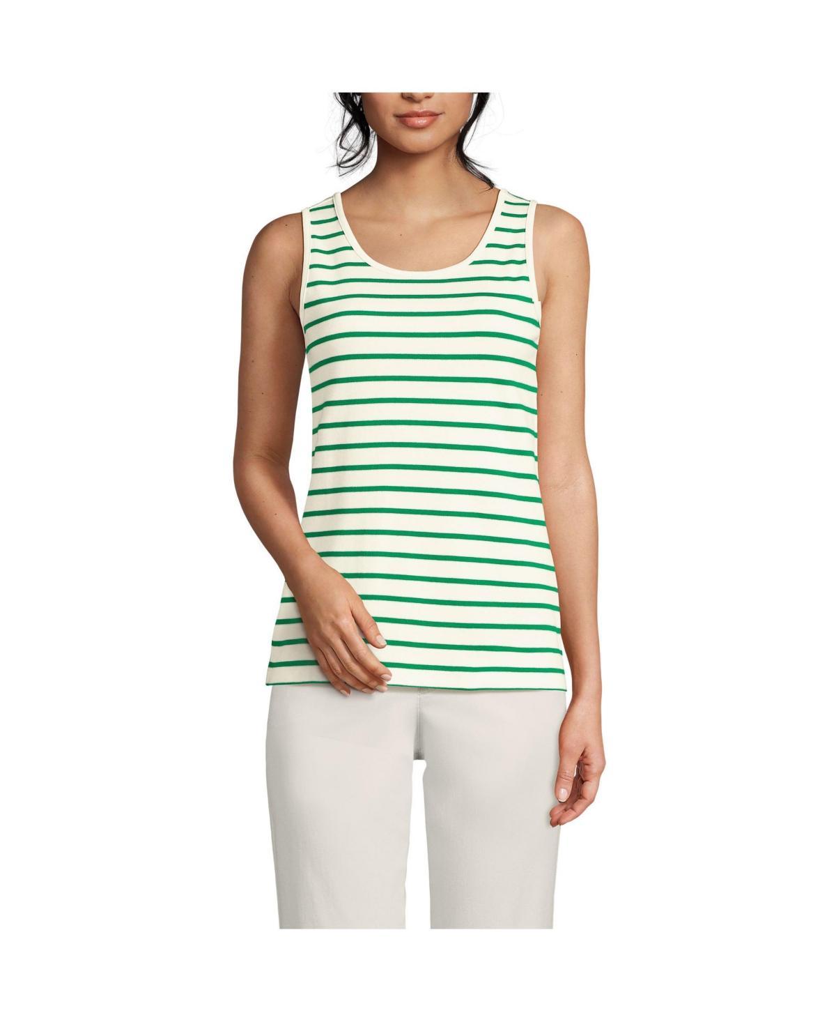 Womens Lands End Cotton Tank Top Product Image